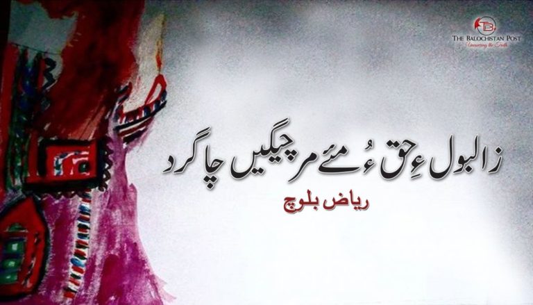 زالبول ءِ حق ءُ مئے مرچیگیں چاگرد – ریاض بلوچ