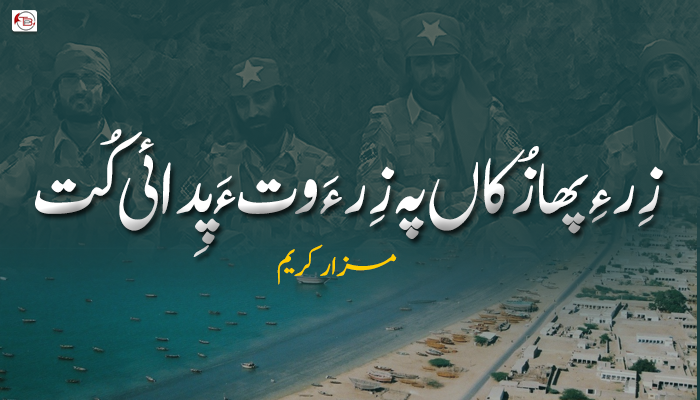 زِر ءِ پھازُکاں پہ زِر ءَ وت ءَ پِدائی کُت  ۔ مزار کریم