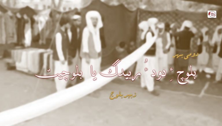 بلوچ ءِ دود ءُ ربیدگ یا بلوچیت | دومی بھر – زبیر بلوچ