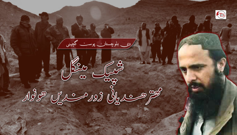 شپیک مینگل مھترھندیانی  زورمندیں ھونوار، دی بلوچستان پوسٹ  گچینی
