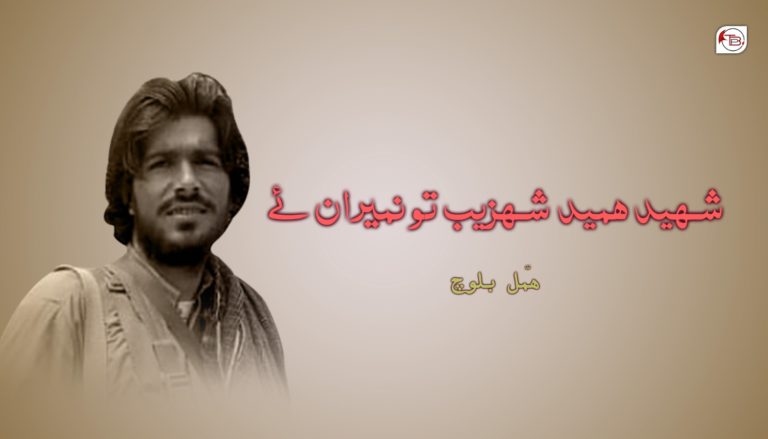 شھید ھمید شھزیب تو نمیران ئے – ھمّل بلوچ