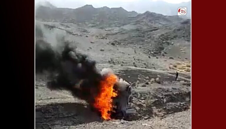روکپتی بلوچستان ءَ دگ ءِ وئیل، یک گاڑی ءِ بُنگپتگ