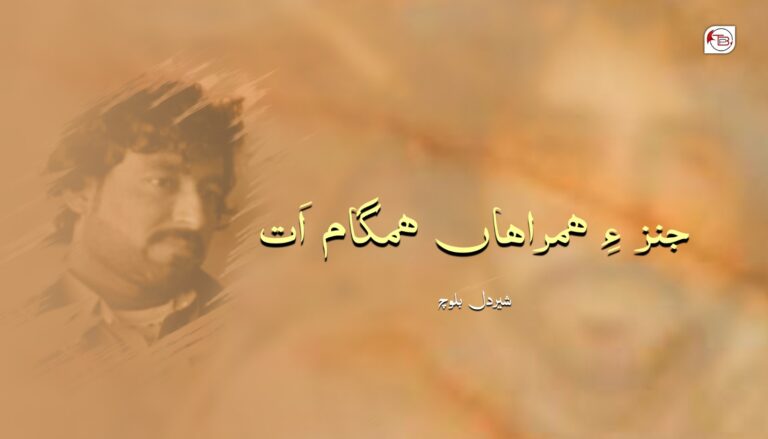جنز ءِ ھمراھاں ھمگام اَت -شیردل بلوچ