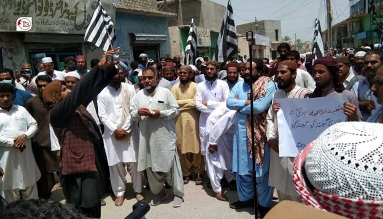 پنجگور: شھری ایکشن کمیٹی ءِ پنجگور ءِ نیمگ ءَ جی یو آئی ءِ رھشون ءِ کوش ءِ ھلاپ ءَ زھرشانی