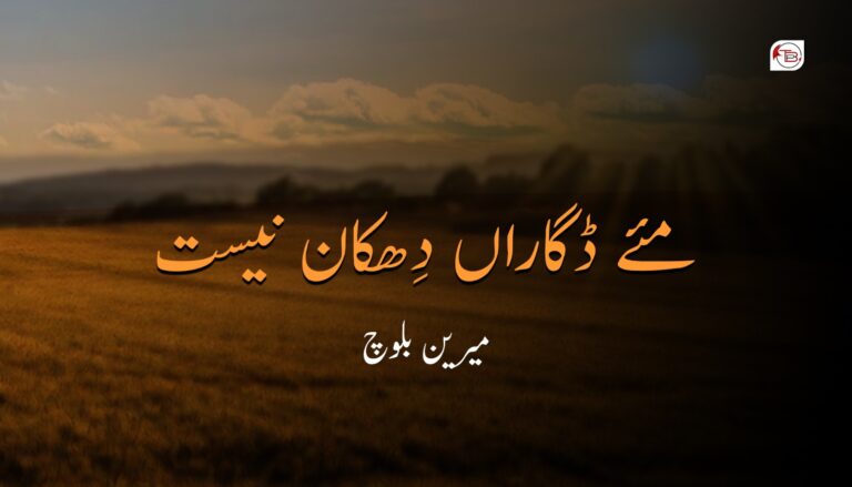 مئے ڈگاراں دِھکان نیست- میرین بلوچ