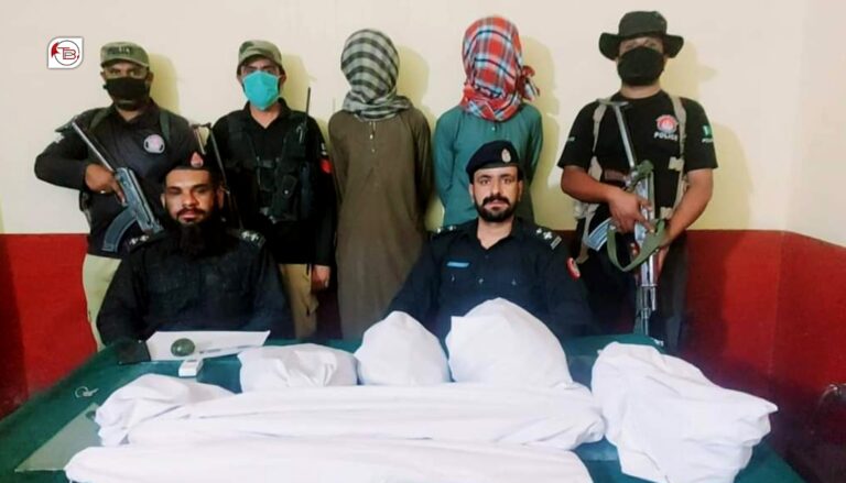 پنجگور: پولیس ءِ بیڑ ءَ دو ڈنگ دزگیر، سلاہ دستیگ کرتگ اَنت – پنجگور پولیس