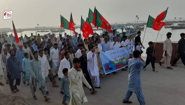 گوادر: چائنیز ءُ گیر ملکی ٹرالرنگ ءِ ھلاپ ءَ نیشنل پاٹی ءِ روانک ءُ زھرشانی