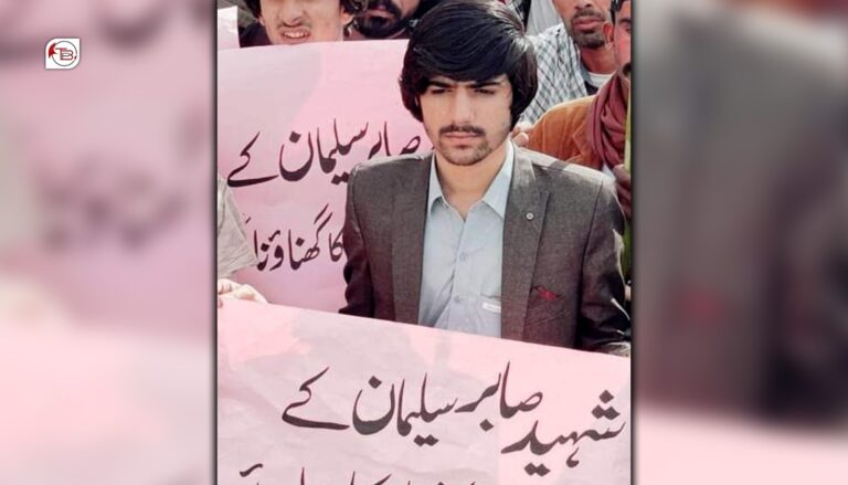 پنجگور: منی پت ءِ کوش ءَ ھشت ماہ گوستگ بلے انگت ءَ من ءَ انساپ نہ رس اِتگ – سلیمان سابر