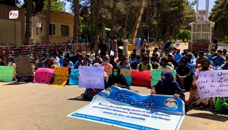 شال ءَ بلوچستان یونیورسٹی یونٹ ءِ انتزامیہ ءِ رویشانی ھلاپ ءَ زھرشانی
