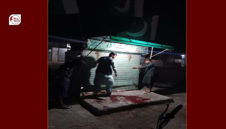 شال ءَ پاکستانی بیرک بھاکنوکیں دکان ءِ سر ءَ بیتگیں اُرش ءِ زمہ واری بی ایل اے ءَ منّ اِتگ