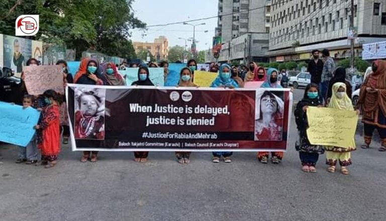 کراچی ءَ محراب پندرانی کوش ءُ ڈیرہ غازی خان وئیل ءِ بگیری ءَ بلوچ یکجھتی کمیٹی ءِ زھرشانی