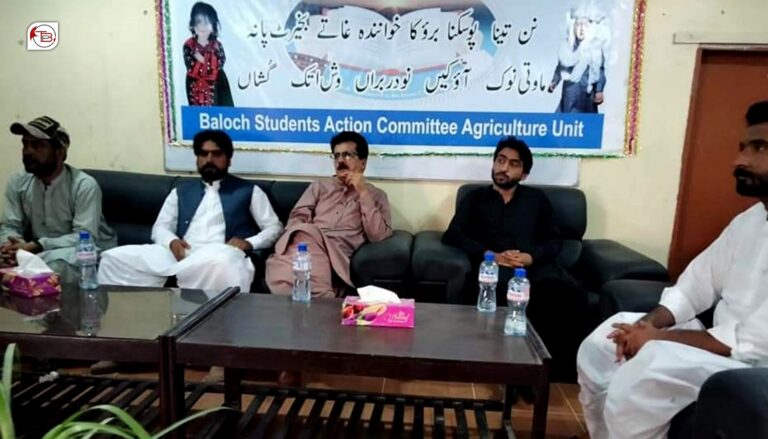 شال: نوک اتکگیں نودربرانی شرپ ءَ بلوچ اسٹوڈنٹس ایکشن کمیٹی ءِ نیمگ ءَ دیوان