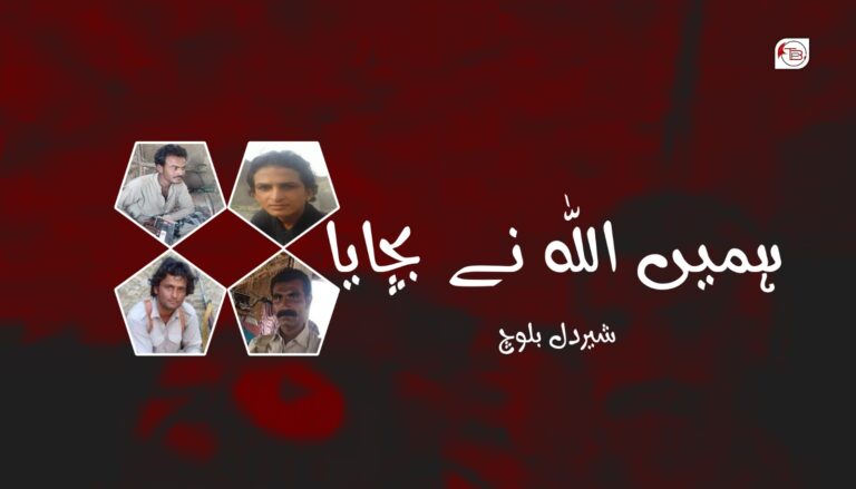 ہمیں اللہ نے بچایا- شیردل بلوچ