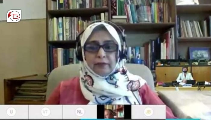 جنیوا ءَ میان اُستمانی زورانسری آوار جنی ءِ درگت ءَ نند ءُ نیاد، آمنہ مسعود جنجوعہ ءَ پہ اسرکپتگیناں بھر زرتگ