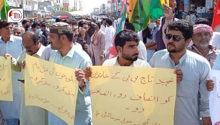 تاج بی بی ءِ کوش: تربت ءَ زھرشانی