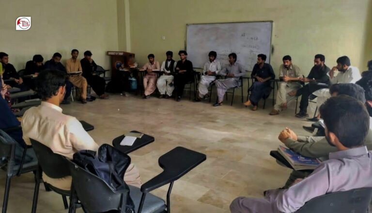 بساک: تربت ھنکین ءِ یونیورسٹی آف تربت بنزہ ءِ نیاد برجم دارگ بیتگ