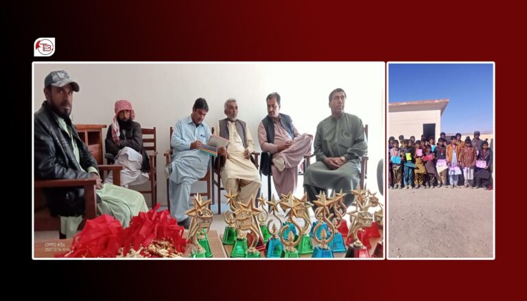 سریچ گریشہ: گورنمنٹ ھائیر سیکنڈری اسکول ءِ سالانہ چکاسانی سوبمندی ءِ ھواری ءَ مراگشے برجم دارگ بیتگ