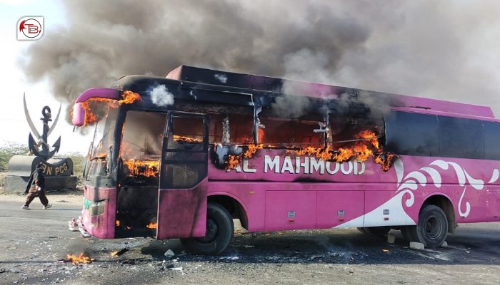 لسبیلہ : کوسٹ گارڈ ءِ رویش ءِ سر ءَ لاچار بوتگ ءُ واھند ءَ مساپر بس مانداشتگ