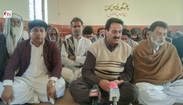 پنجگور : چیک پوسٹ ھلاس کنگ بہ بنت سیمسری باپاری پچ بہ بیت-راھشون ھق دو تحریک