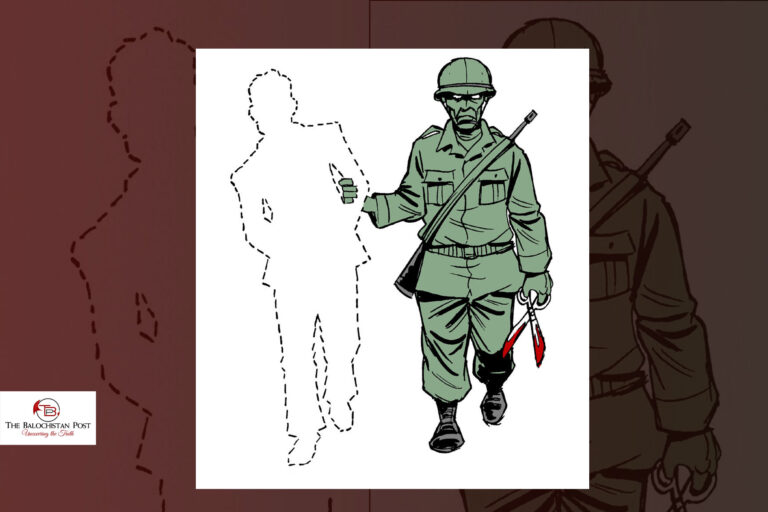 شش مردم پوج ءِ دست ءَ بیگواہ، یک مردمے یل بیتگ