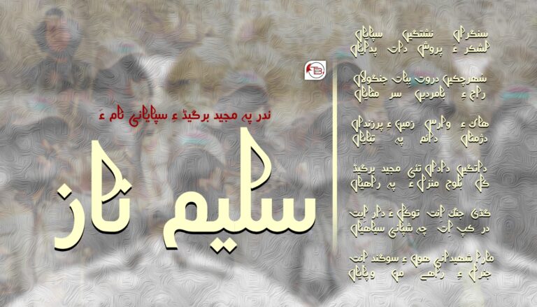 ندر پہ مجید برگیڈ ءِ سپایانی نام ءَ- سلیم ناز