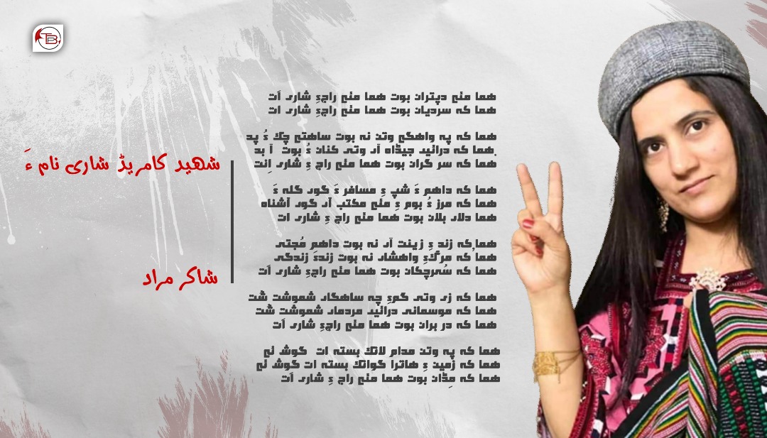 شھید کامریڈ شاری نام ءَ –  شاکر مراد