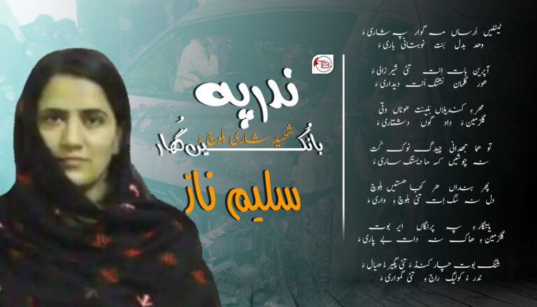 ندر پہ بانُکیں گُهار شهید شاری بلوچ ءَ – سلیم ناز
