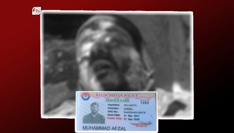 شال ءَ سلاہ بندیں مردمانی تیرگواری ءَ پولیس کارمندے مُرتگ