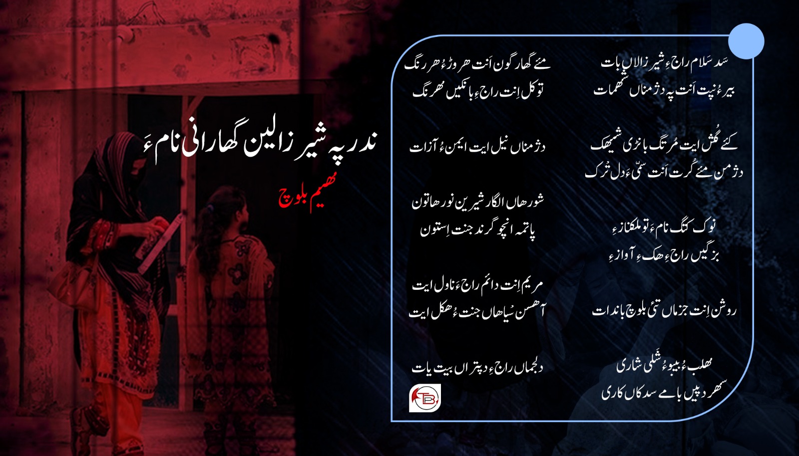 ندر پہ شیرزالین گھارانی نام ءَ- مھیم بلوچ
