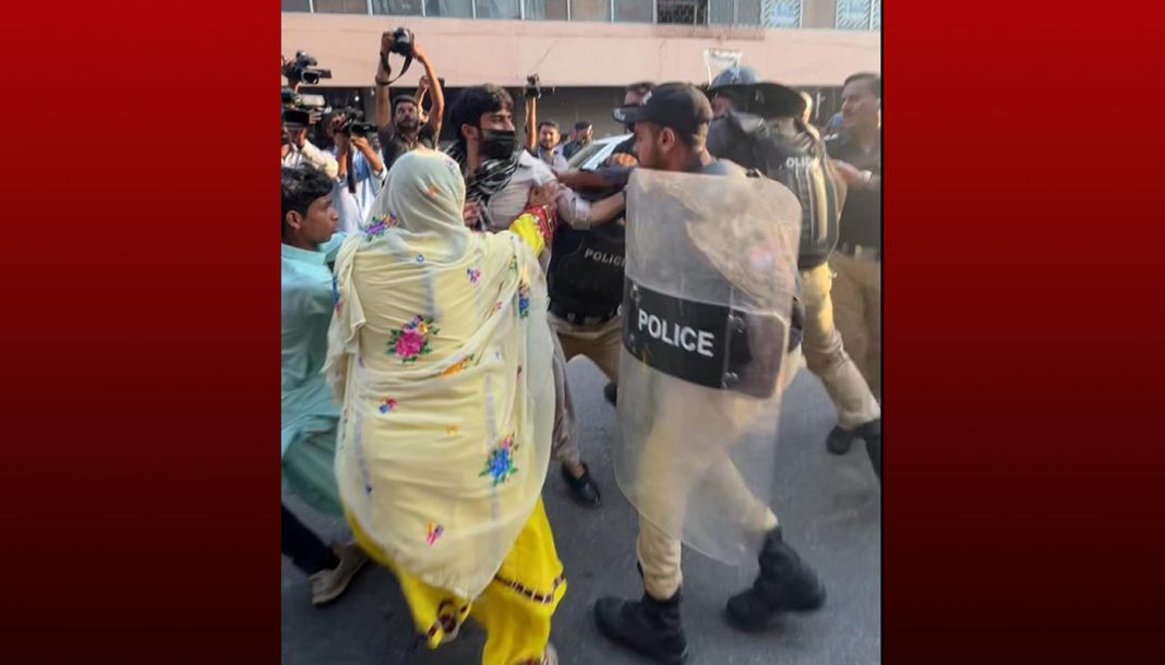 کراچی پولیس ءَ بلوچ زھرشانی کنوک لٹ ءُ کٹ کتگ ءُ دزگیر کتگ انت