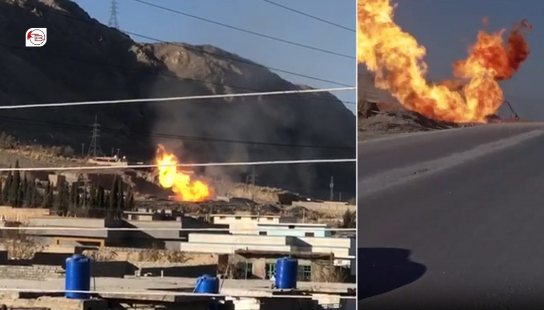 شال: روکپتی شھدگ ءَ گیس پائپ لائن تراکناکیں تراک ءَ گون تباہ