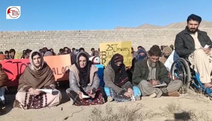 دشت کبرستان ءَ بی وائی سی ءِ پریس کانفرنس، 25 جنوری ءَ دالبندین ءَ راجی مُچی یے برجم دارگ جار