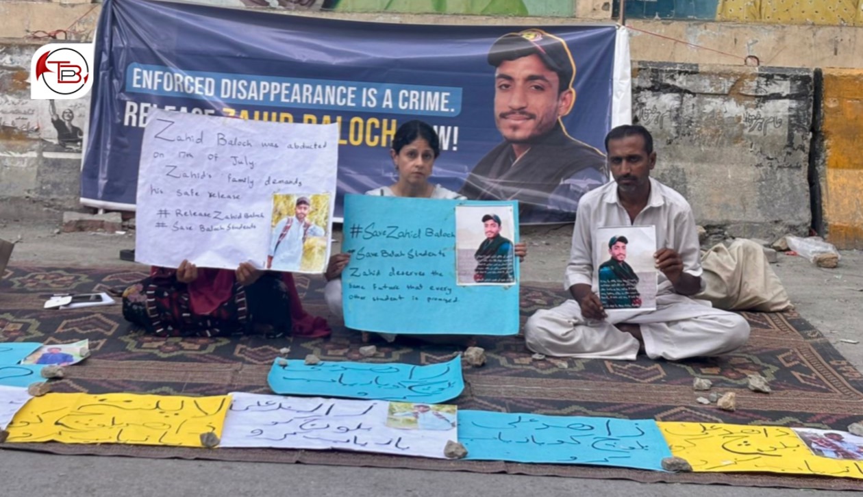 کراچی پریس کلب ءِ ڈن ءَ نودربر زاھد علی ءِ یل کنائینگ ءِ ھاتر ءَ زھرشانی بُنجل برجاہ