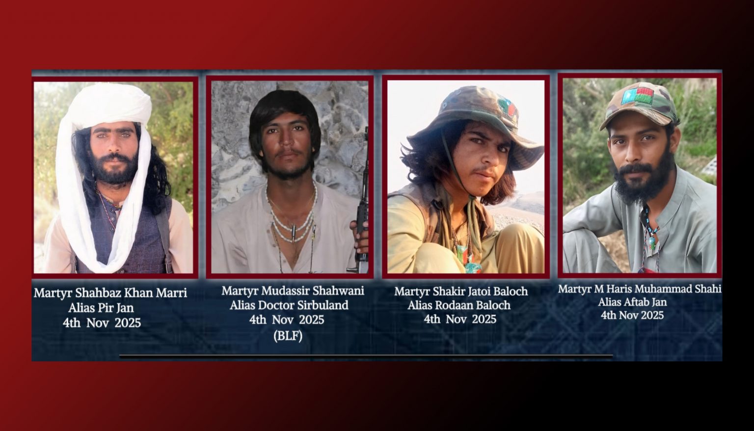 بلوچستان ءَ پاکستانی پوج ءِ سر ءَ اُرش، چار سرمچار نمیران