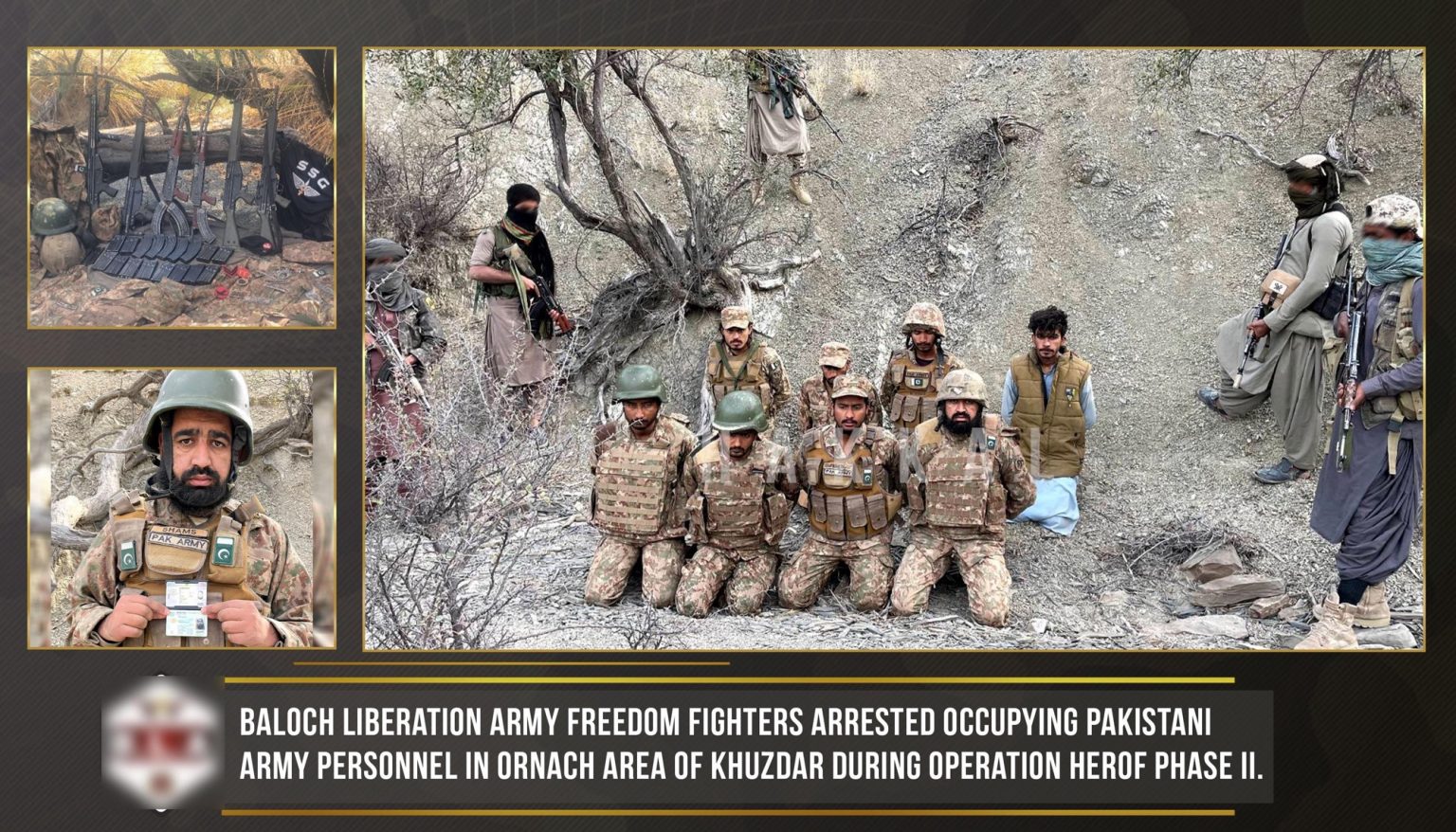 زورگریں پوج ءِ 7 کارندہ دستیگی ءَ آں، جنگی بندیگانی مٹی ءَ یک ھپتگے ءِ مھلت انت– بی ایل اے