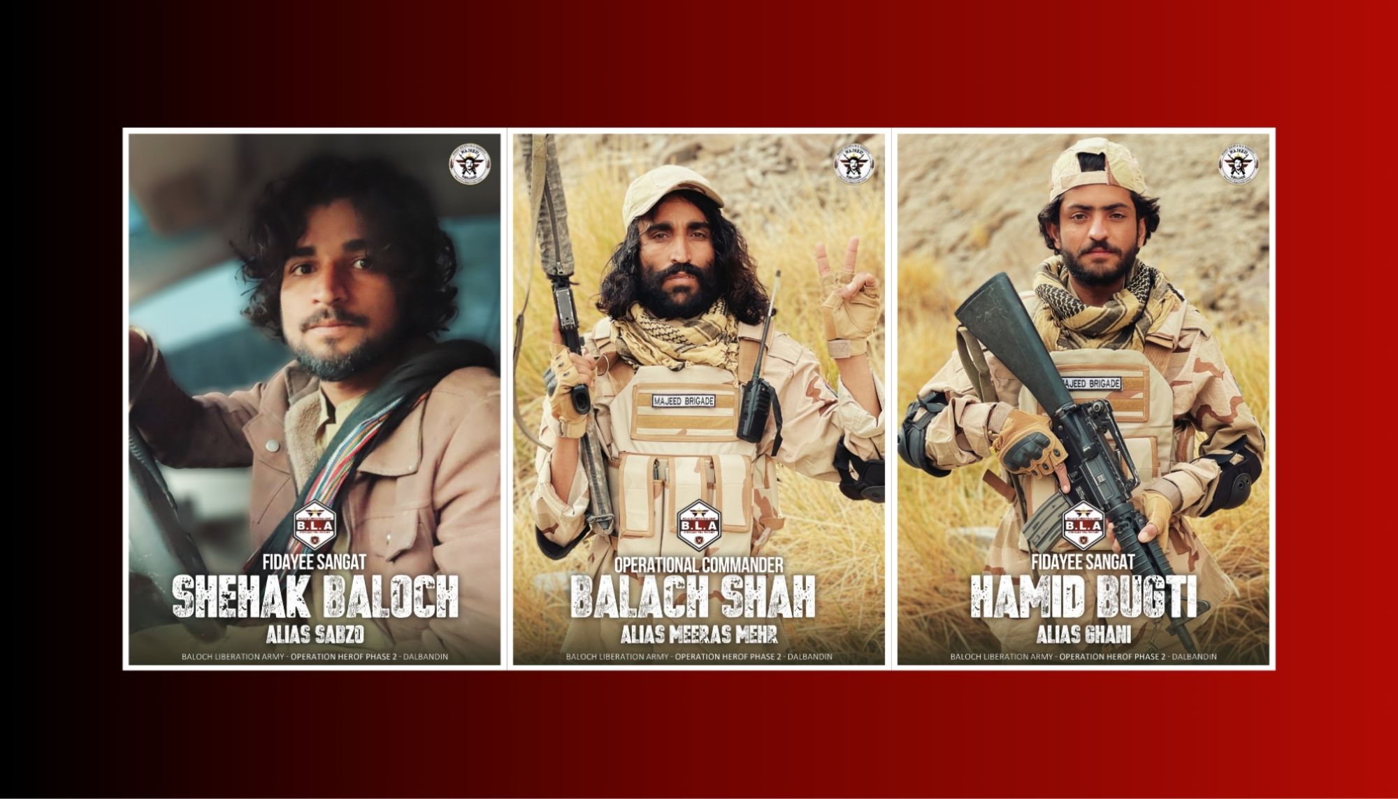 بی ایل اے ءَ آپریشن ھیروپ ءَ بھر زیروکیں دگہ سَے فدائینانی اکس ءُ اھوال شنگ کتگ انت