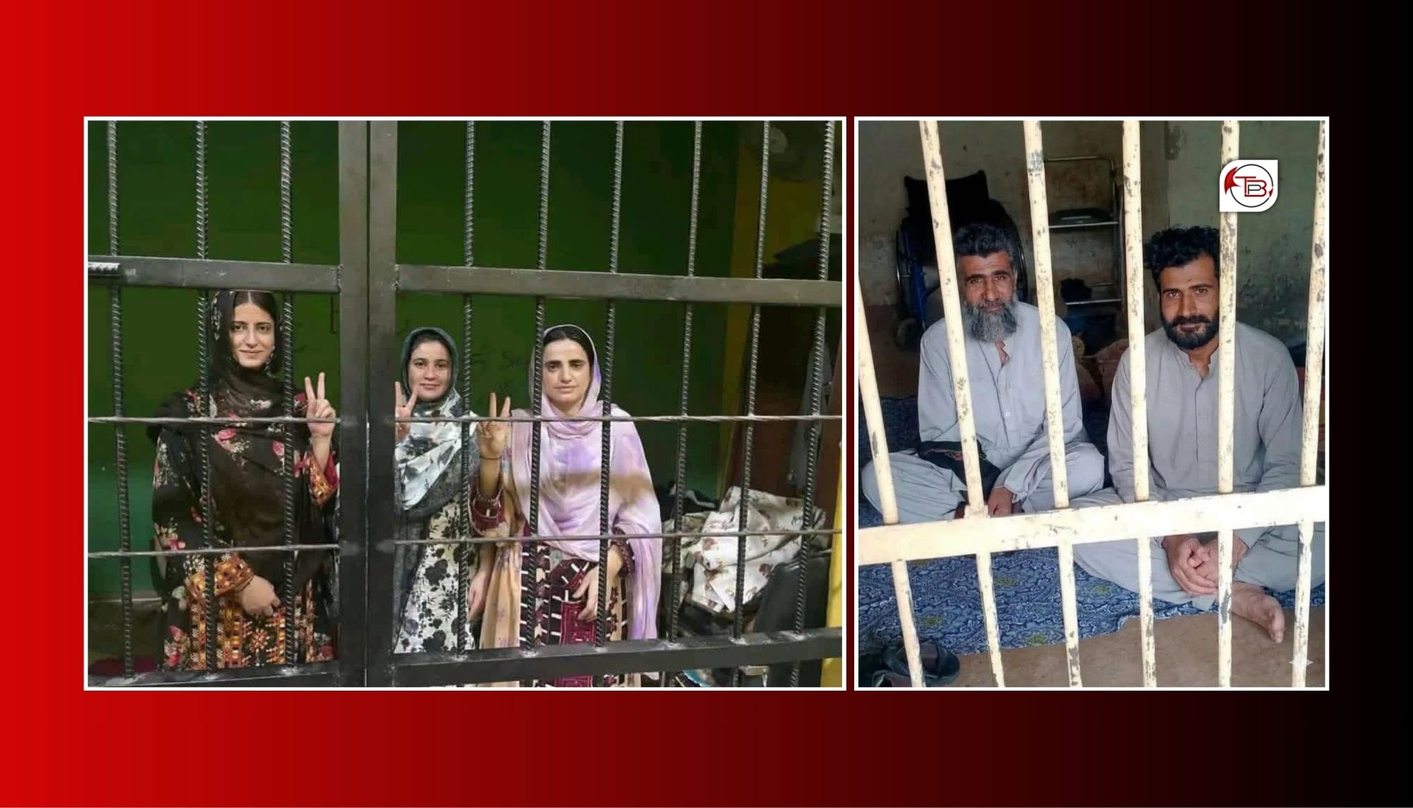 منی گوھار ڈاکٹر ماہ رنگ ءُ آئی ءِ ھمراہ بیبرگ ، شاہ جی، گلزادی ءُ بیبو بلوچ ءِ ھواری ءَ چارُمی روچ ءَ زندان ءَ زھرشانی ءَ انت- نادیہ بلوچ